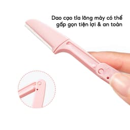 Bộ 3 Dao Cạo Lông Mày Gấp Gọn Kèm Hộp JYoohome Tỉa Chân Mày Tóc Mái Chuẩn Đẹp An Toàn Cho Nữ 5