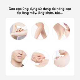 Bộ 3 Dao Cạo Lông Mày Gấp Gọn Kèm Hộp JYoohome Tỉa Chân Mày Tóc Mái Chuẩn Đẹp An Toàn Cho Nữ 3