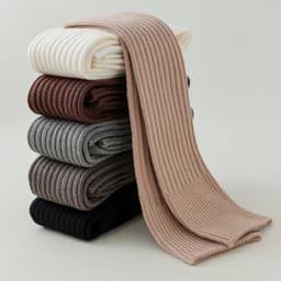 Tất đùi nữ vintage Vớ dài nữ sợi Cotton len tăm cao cấp mềm nhẹ co giãn thoải mái 5