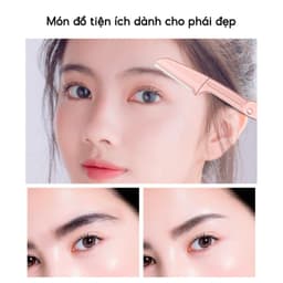 Bộ 3 Dao Cạo Lông Mày Gấp Gọn Kèm Hộp JYoohome Tỉa Chân Mày Tóc Mái Chuẩn Đẹp An Toàn Cho Nữ 2