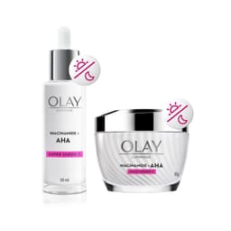 [KOL] [OLAY] Combo Kem Dưỡng 50g + Siêu Tinh Chất Ngừa Lão Hóa OLAY Luminous Niacinamide Kết Hợp AHA 30ml 2