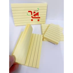 Combo 2 Xấp 200 Tờ Giấy Note/Ghi Chú WINTEX Màu Vàng Kẻ Ngang Size 3x2, 3x3, 3x4, 3x5, Màu Vàng, 1 Đầu Có Keo,1 Đầu Trơn 3