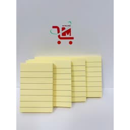 Combo 2 Xấp 200 Tờ Giấy Note/Ghi Chú WINTEX Màu Vàng Kẻ Ngang Size 3x2, 3x3, 3x4, 3x5, Màu Vàng, 1 Đầu Có Keo,1 Đầu Trơn 1