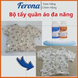 Bộ 2 Chai Tẩy Quần Áo Đa Năng Ferona – Tẩy Mốc, Thâm Kim, Vết Máu, Dầu Mỡ… Hiệu Quả Mạnh Mẽ 1