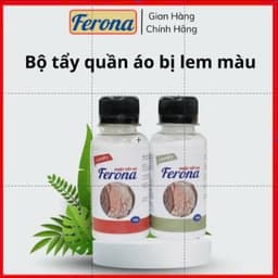 Bộ Tẩy Lem Màu Ferona – Khử Lem, Trả Lại Màu Sắc Gốc Cho Quần Áo (K Tẩy Được Lem Màu Vàng, Hồng) 1