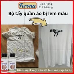 Bộ Tẩy Lem Màu Ferona – Khử Lem, Trả Lại Màu Sắc Gốc Cho Quần Áo (K Tẩy Được Lem Màu Vàng, Hồng) 3