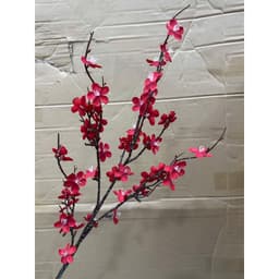 Cành Hoa Mai Cổ Trang Trí Tết, 1 Cành Cao 90cm, 5 Nhánh Nhiều Hoa Lụa, Cành Đào Nhật Giả Cao Cấp 8