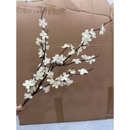 Cành Hoa Mai Cổ Trang Trí Tết, 1 Cành Cao 90cm, 5 Nhánh Nhiều Hoa Lụa, Cành Đào Nhật Giả Cao Cấp 9
