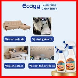 Vệ Sinh Sofa Da Ecogy – Làm Sạch Vết Bẩn, Trả Lại Bề Mặt Sạch Đẹp & Bóng Mịn Chỉ Sau Vài Phút 1