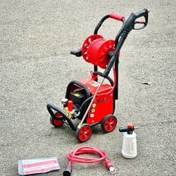 Máy Xịt Rửa Xe DDEKO/DEKO 3500W (lõi đồng) có 4 bánh xe đẩy, Rulô cuộn dây 15m, Lưu lượng 12L/p, BH 8 tháng Chính hãng. 4