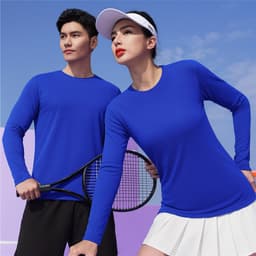 Áo giữ nhiệt thun nam nữ body đá bóng cầu lông pickleball thể thao thời trang đa dạng màu sắc mềm mại co giãn 4