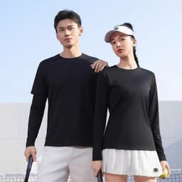 Áo giữ nhiệt thun nam nữ body đá bóng cầu lông pickleball thể thao thời trang đa dạng màu sắc mềm mại co giãn 3