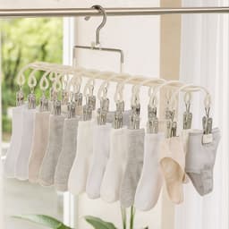 MÓC VÒM 20 KẸP TREO QUẦN ÁO CHỐNG TRƯỢT – CHỐNG GIÓ – SIÊU BỀN BẰNG THÉP BỌC NHỰA 4