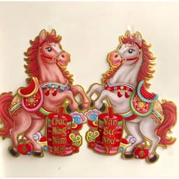 Set Decal 2 Ngựa Dán Cửa 3D Trang Trí Tết 2027 - Ngựa Độc Đáo Bính Ngọ Để Tăng Sức Hút 7