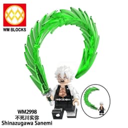 Minifigure Demon Slayer Đồ Chơi Lắp Ráp Nhân Vật Tanjiro, Nezuko, Rengoku,Yorichi,kokushibo (WM6218) 2