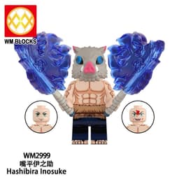 Minifigure Demon Slayer Đồ Chơi Lắp Ráp Nhân Vật Tanjiro, Nezuko, Rengoku,Yorichi,kokushibo (WM6218) 3