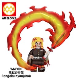 Minifigure Demon Slayer Đồ Chơi Lắp Ráp Nhân Vật Tanjiro, Nezuko, Rengoku,Yorichi,kokushibo (WM6218) 9