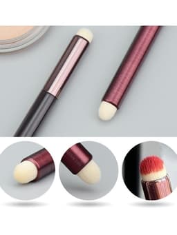 combo 2 Cọ trang điểm các loại - Cọ môi silicon đầu tròn, Cọ phấn mắt che khuyết điểm 6
