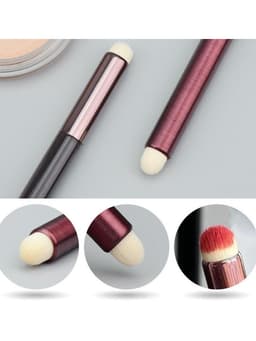 combo 2 Cọ trang điểm các loại - Cọ môi silicon đầu tròn, Cọ phấn mắt che khuyết điểm 8