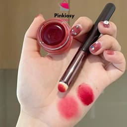 combo 2 Cọ trang điểm các loại - Cọ môi silicon đầu tròn, Cọ phấn mắt che khuyết điểm 1