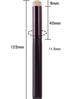 combo 2 Cọ trang điểm các loại - Cọ môi silicon đầu tròn, Cọ phấn mắt che khuyết điểm 5