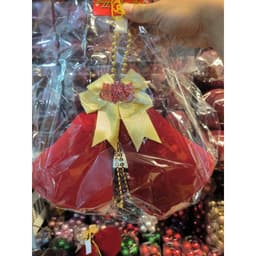 Chuông đôi nhung size 12-16cm đồ trang trí noel cây thông 3
