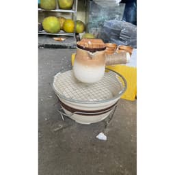 Bếp Gốm Đun Trà Sữa Nướng Ấm Đất Nung Trà Sữa Nướng Vân Nam 4