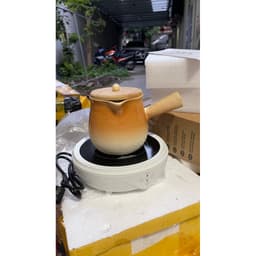 Bếp Gốm Đun Trà Sữa Nướng Ấm Đất Nung Trà Sữa Nướng Vân Nam 6