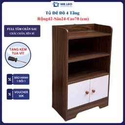 Tủ đầu giường - Kệ để đồ có khóa an toàn gỗ MDF thiết kế sang trọng, tiện ích- Tặng kèm tua vít 1