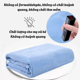 Khăn Tắm Choàng Ủ Lông Cotton Mềm Mịn Cho Bé – Có Mũ Hình Thú, Thấm Hút Siêu Nhanh 3