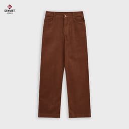 Quần Nhung GENVIET JEANS Dáng Suông Chất Liệu Nhung Cao Cấp Cạp Cao 9094 4