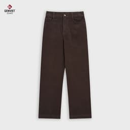 Quần Nhung GENVIET JEANS Dáng Suông Chất Liệu Nhung Cao Cấp Cạp Cao 9094 2