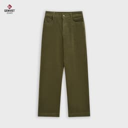 Quần Nhung GENVIET JEANS Dáng Suông Chất Liệu Nhung Cao Cấp Cạp Cao 9094 6