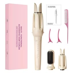 Máy Uốn Tóc Tạo Kiểu 3in1 Chuẩn Salon 2 Đầu Uốn 28 và 32mm, Máy Làm Xoăn Tự Động ChiGo Trục 32mm Dễ Dùng_TH 3