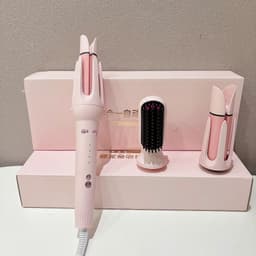 Máy Uốn Tóc Tạo Kiểu 3in1 Chuẩn Salon 2 Đầu Uốn 28 và 32mm, Máy Làm Xoăn Tự Động ChiGo Trục 32mm Dễ Dùng_TH 6