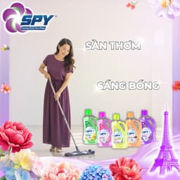 Nước Lau Sàn SPY 950ml Hương Thiên Nhiên – Ít Bọt, An Toàn, Thanh Mát, Xua Đuổi Côn Trùng 7
