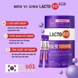 MỞ BÁN - Men Vi Sinh Lợi Khuẩn LACTO-FIT TÍM Hàn Quốc, Hộp 60 Gói x 2g 5