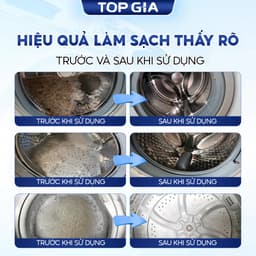 Bột Vệ Sinh Lồng Máy Giặt TopGia 125gr - Hiệu Quả Khử Mùi & Thanh Lọc Cặn Bẩn An Toàn cho Máy Giặt 7