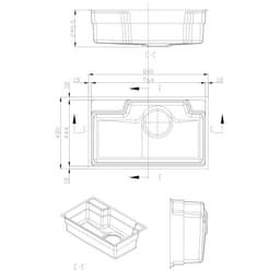 Chậu rửa bát Gento GT04 8048 New | Bồn rửa bát 1 hố kiểu Nhật | Tặng kèm vòi 7