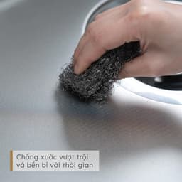 Chậu rửa bát Gento GT04 8048 New | Bồn rửa bát 1 hố kiểu Nhật | Tặng kèm vòi 6
