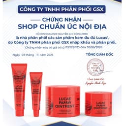 [NHẬP KHẨU TEM PHỤ][Phân biệt Fake] Kem đu đủ đa năng Lucas Papaw Ointment 15g, 25g, 75g chuẩn Úc chính hãng mới nhất 1