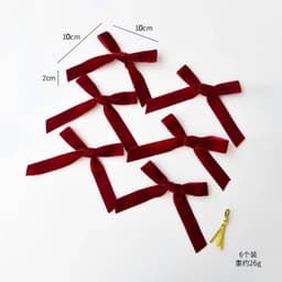 Nơ Nhung, Nơ Handmade Nơ Đồ Trang Trí Cây Giáng Sinh Trang Trí Tiệc 3