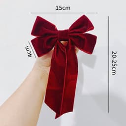 Nơ Nhung, Nơ Handmade Nơ Đồ Trang Trí Cây Giáng Sinh Trang Trí Tiệc 7
