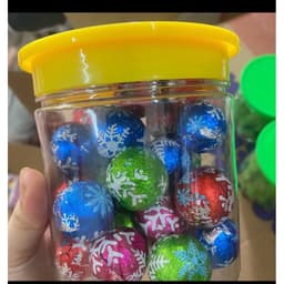 Kẹo chocolate bông tuyết giáng sinh lọ 30v 4