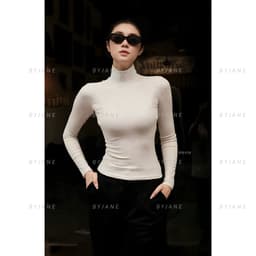 [MÀU MỚI] Áo Thun Nữ Dài Tay Cổ Lọ 8p Co Dãn 4 Chiều Giữ Nhiệt Tốt Chất Thun Mịn BYJANE - 850 7