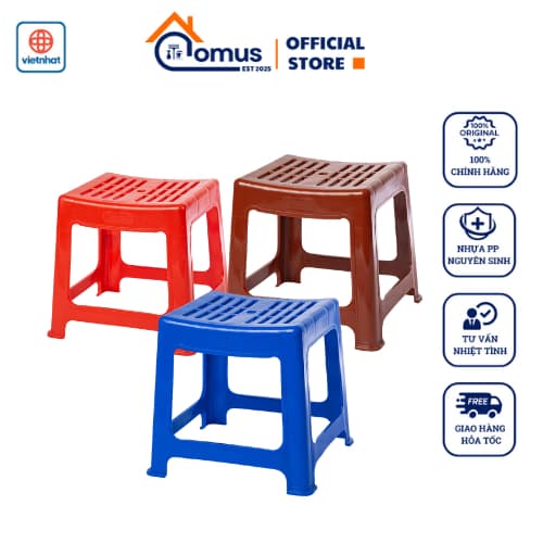 Ghế Nhựa Đẩu Ngồi Quán Trà Sữa, Cafe, Trà Chanh, Vỉa Hè, Gọn Nhẹ, Tiện Dụng - DOMUS