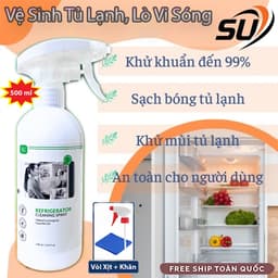 Xịt Vệ Sinh Tủ Lạnh Đa Năng SU X5 Cleaner 500ml – Khử Mùi, Tẩy Sạch Mảng Bám, Diệt Khuẩn 9