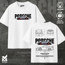 Áo Thun Oversize Porsche 911 (1) GT3 RS Nam Nữ Xfire Vietnam Form Rộng Unisex Streetwear Cotton 100% 4