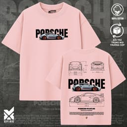 Áo Thun Oversize Porsche 911 (1) GT3 RS Nam Nữ Xfire Vietnam Form Rộng Unisex Streetwear Cotton 100% 6