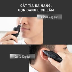 Máy tỉa lông mũi GKÖCH 213, Lưỡi Thép Không Gỉ, An Toàn, Dùng pin AA, Cắt Êm Không Đau 6
